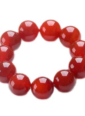 红色玛瑙手链男女佛珠玉髓原石