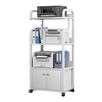 落地多层可移动打印机置物架书房办公桌旁多功能主机收纳整理架子