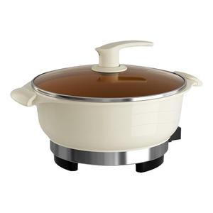 陶瓷电炒锅多功能电热火锅蒸煮一体式加厚炒菜锅家用不粘锅电煮锅