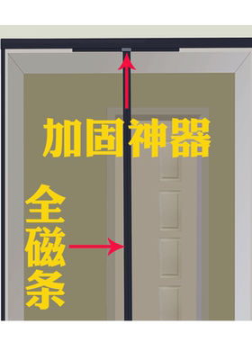 全磁条沙窗防蚊魔术贴纱门