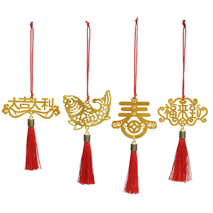 马年新年春节礼物合金生肖玄光盆景挂件商场店铺装饰公司活动礼品