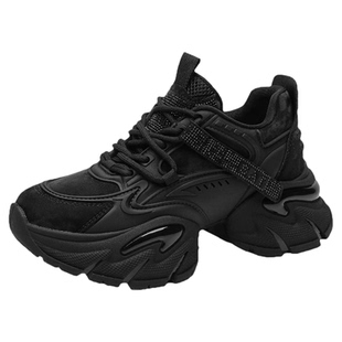 星期六松糕厚底老爹鞋女冬季加绒2025新款内增高显脚小保暖休闲鞋