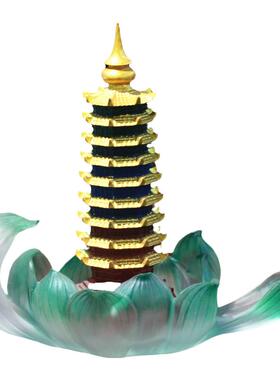 客厅琉璃文昌塔风水摆件礼品