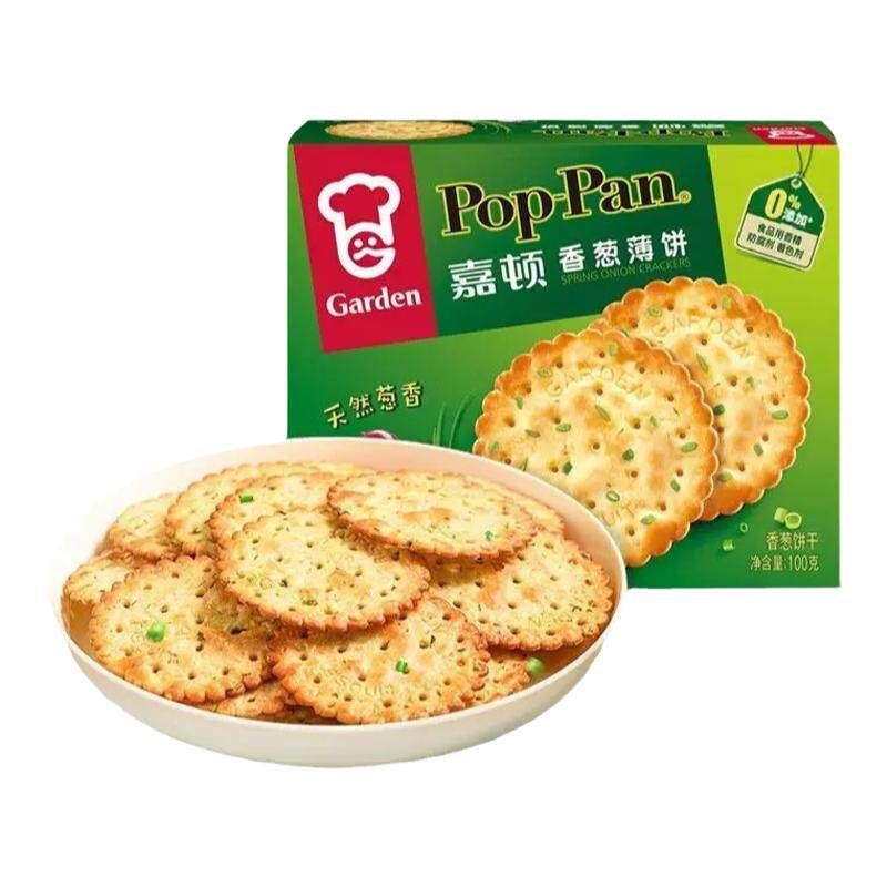 225g香葱味办公午茶薄饼嘉顿