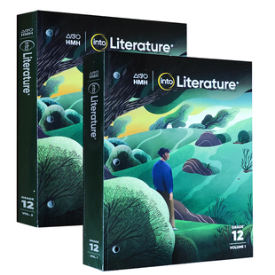 进口英文版美国霍顿米夫林HMH中学文学阅读学生书Into Literature Student Edition Softcover Print Grade 12(2本) 高中 团购优惠