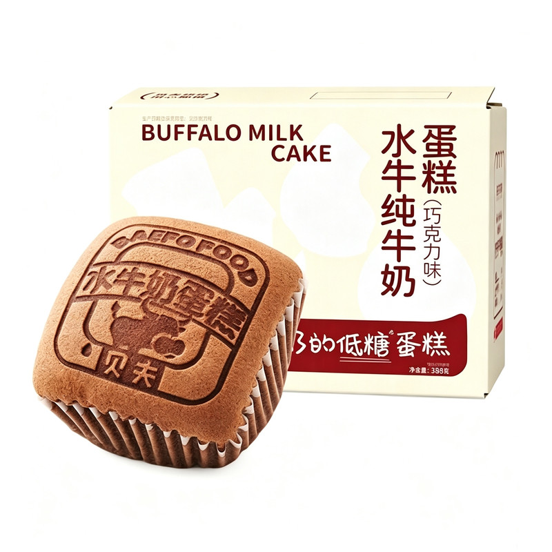 贝夫低糖水牛奶蛋糕巧克力味芝士味软面包营养早餐下午茶解馋零食