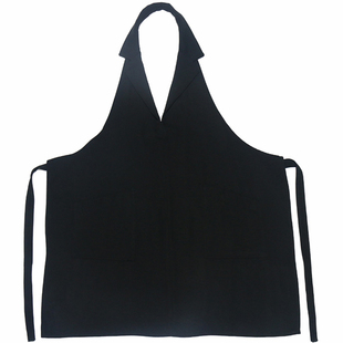 时尚空姐围裙女美容院餐饮厨房家用高端时装西服领工作服定制印字