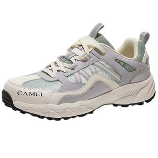 骆驼户外登山鞋透气网面透气防滑男士鞋越野跑鞋徒步鞋女鞋运动鞋