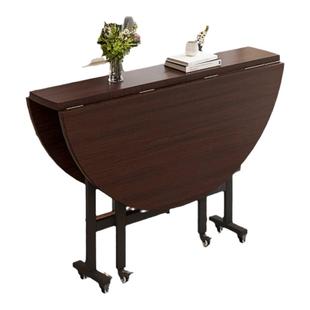 圆餐桌农村家用折叠餐桌大圆桌中式家用10人饭桌小户型桌面加转盘