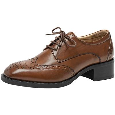 方头小皮鞋beau英伦风