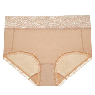 华歌尔Wacoal 蕾丝抗菌高腰三角裤内裤内衣女WP56G5