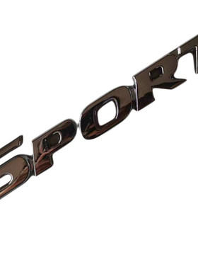 SPORT运动版改装车标sport金属3D立体车贴尾标 汽车贴标门板侧标