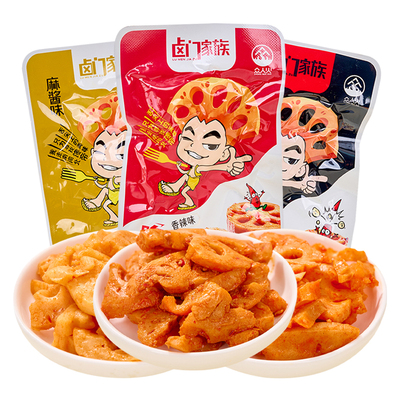 卤门家族脆藕黑鸭味藕片卤藕