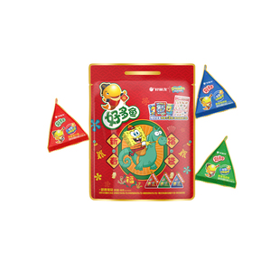 【付定!烈儿超值年货节】好丽友好多鱼新春福袋168g*2零食礼包