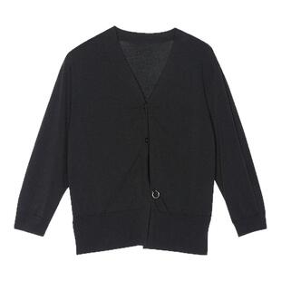 SANI商场同款2025秋季三醋酸针织开衫百搭气质一衣多穿外套女上衣