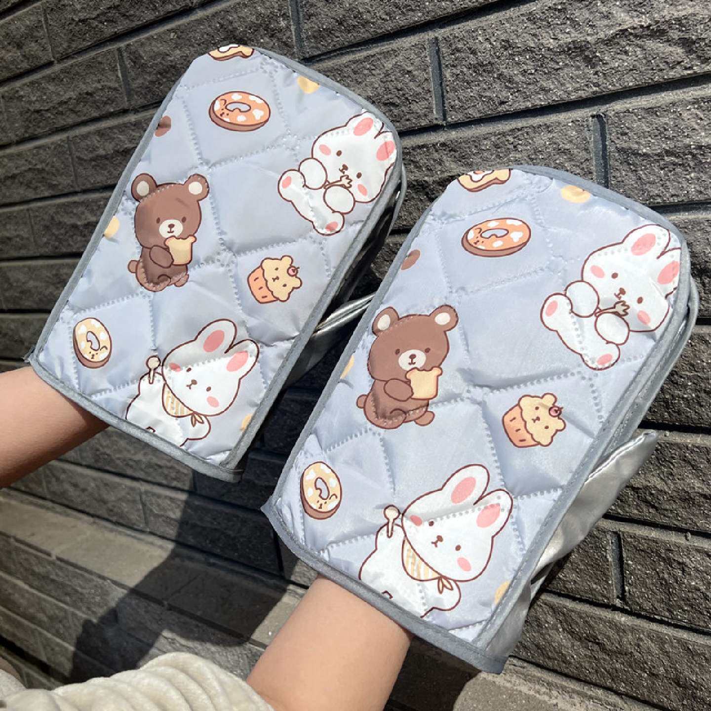 电动车四季把套防水防晒防风电瓶车摩托车自行车手套春秋冬手把套