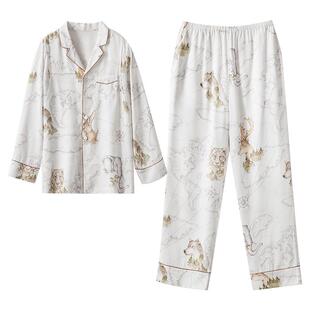 嫚熙春秋季吸汗孕妇哺乳纯棉睡衣产妇月子服产后家居服套装