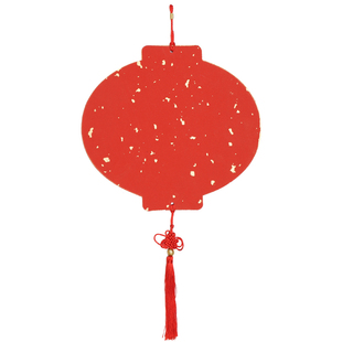 入相蜡染灯笼硬卡纸宣纸书法作品非遗漆扇形卡纸毛笔创作空白展示纸半生半熟鎏金空白展示纸手写复古圆形挂件