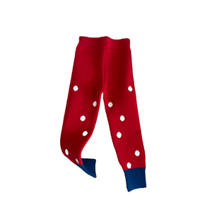 秋冬女童加厚毛线针织打底裤洋气儿童长裤女宝宝外穿弹力保暖裤韩