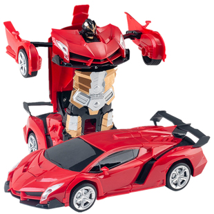 变形遥控汽车大号充电赛车金刚机器人遥控车男孩女生礼物儿童玩具