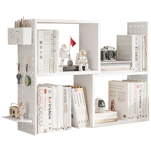 桌面书立小书架阅读架桌上书桌收纳置物架多功能文件收纳盒学习神器办公室放书分层多层文件架木质分类整理