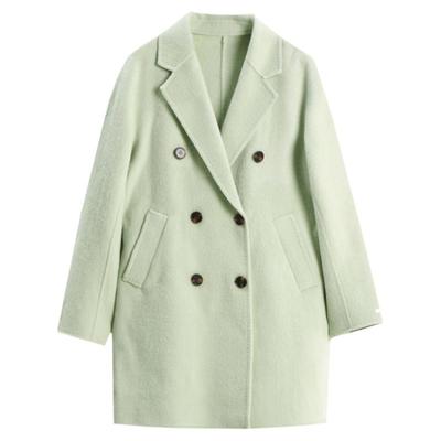 含羊毛阿尔巴卡大衣女