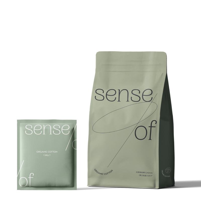 SenseOF有机纯棉卫生巾日用透气超薄官方正品防过敏独立包装高端
