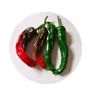 辣椒混装小皱皮新鲜蔬菜薄皮螺丝椒特辣土辣椒青红紫现摘
