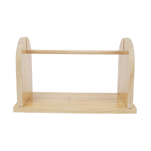 实木丝带架花店用品丝带收纳架毛线丝带卷轴架长卷纸架手工彩带架