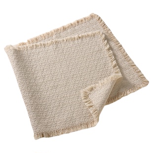 白色流苏桌布氛围拍照道具 高级感摄影背景布小物件ins风美食饰品垫布服装店场景布置布景工具纯色拍摄背景