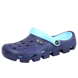 回力洞洞鞋男夏季防滑耐磨软底海边包头半拖鞋凉拖沙滩鞋男士拖鞋