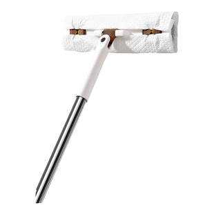 美丽雅洗脸巾拖把懒人免手洗迷你小平板拖夹布擦玻璃神器纱窗擦