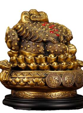 开业礼品办公室招财摆件全铜祝福