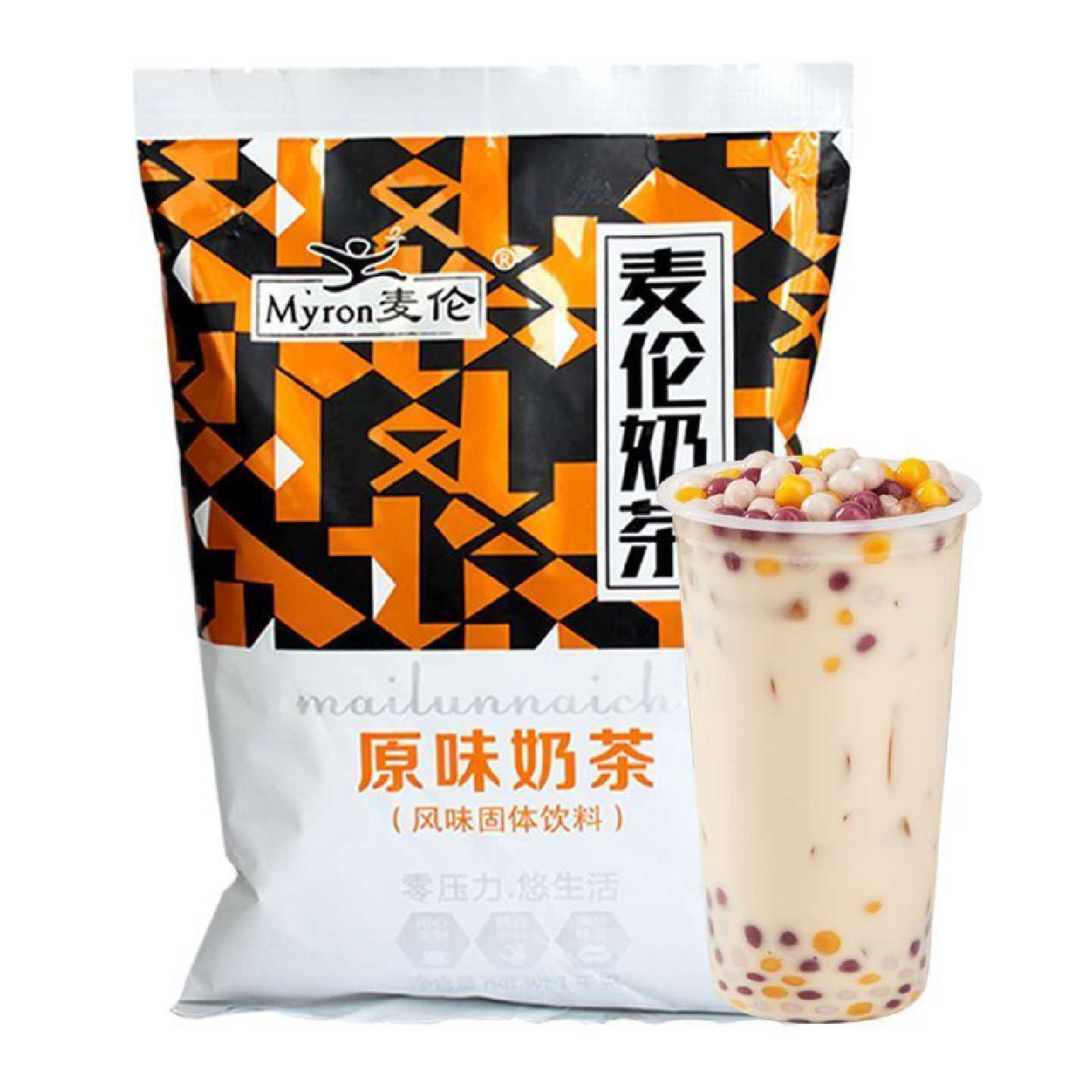 麦伦奶茶粉原味网红固体1kg袋装三合一速溶商用冲泡原料批发专用