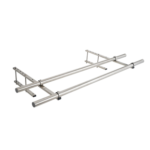 304不锈钢阳台晾晒神器免打孔窗外防盗窗晾衣架护栏置物架栏杆子