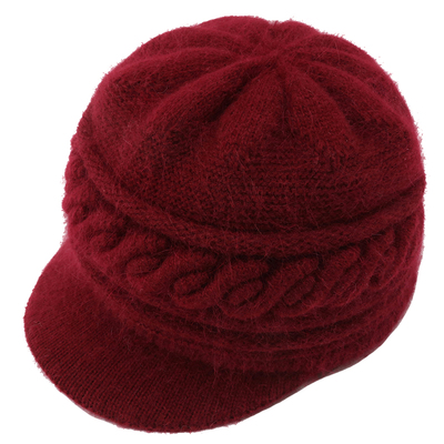 女冬季保暖毛线帽冬天加绒帽子