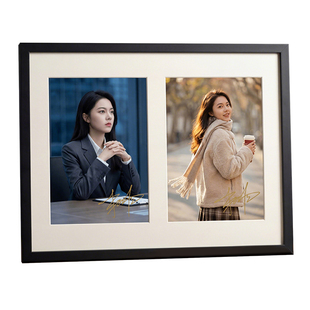 签名照多联相框两联三联四联收藏保存相框无酸卡纸低反光玻璃