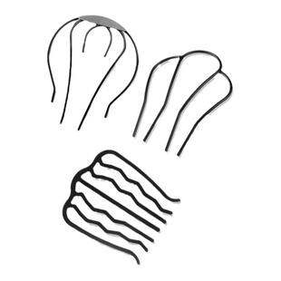 懒人盘发神器固定后脑勺丸子头插梳发簪编发倒插u型发夹头饰发卡