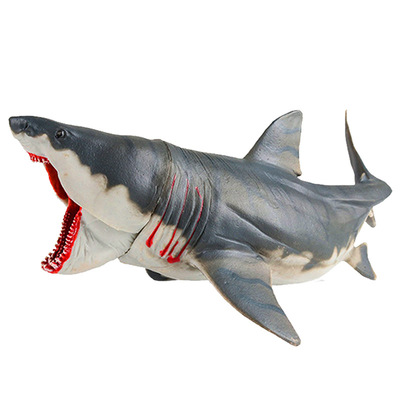 巨齿鲨模型海洋仿真动物鲨鱼玩具