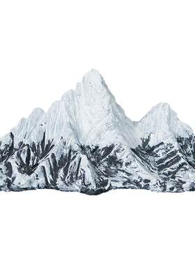 日照金山新款雪景假山客厅造景