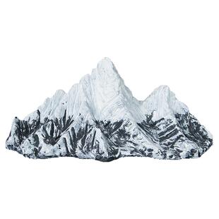 日照金山新款雪景假山客厅造景装饰新中式山水摆件雪山石鱼缸假山
