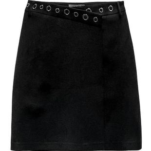 JessicaRED杰西卡秋冬新款高腰修身显瘦前开叉短裙80421C