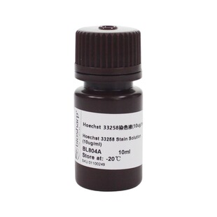白鲨Biosharp BL804A Hoechst 33258染色试剂  (即用型 10ug/ml）