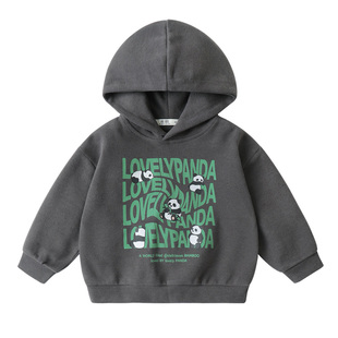 右欧男童连帽卫衣女童春季新款童装韩系儿童衣服宝宝小童春秋上衣