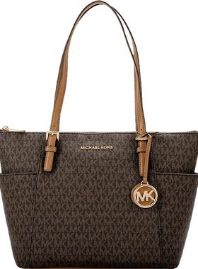 Michael Kors/MK女包专柜小号老花单肩手提托特包正品轻奢元宝包