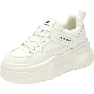 红蜻蜓女鞋2026春夏新款厚底板鞋女士增高老爹鞋百搭运动鞋子女潮