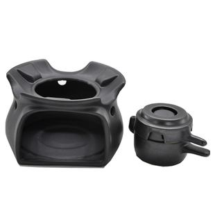 台湾建窑煮茶套餐底座耐热养生陶瓷茶炉烧水大侧口底座可调酒精灯