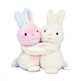 McHugs拥抱来瑞特兔彩白玩偶毛绒玩具抱枕娃娃情侣公仔生日礼物