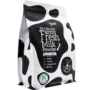 【进口】纽仕兰全脂鲜奶粉高蛋白质高钙调制乳粉1kg*1袋早餐冲饮