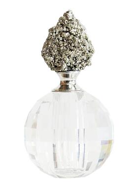 轻奢黄铁矿费灵水晶香水瓶北欧
